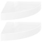 vidaXL Estante flotante de pared 2 uds MDF blanco brillo 25x25x3,8 cm vidaXL Estante flotante de pared 2 uds MDF blanco brillo 25x25x3,8 cm