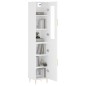 vidaXL Aparador alto madera contrachapada blanco 34,5x34x180 cm vidaXL Aparador alto madera contrachapada blanco 34,5x34x180 cm