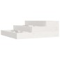vidaXL Jardinera de madera maciza de pino blanco 78x78x27 cm vidaXL Jardinera de madera maciza de pino blanco 78x78x27 cm