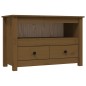 vidaXL Mueble de TV madera maciza de pino marrón miel 79x35x52 cm