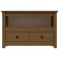 vidaXL Mueble de TV madera maciza de pino marrón miel 79x35x52 cm