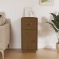 vidaXL Aparador de madera maciza de pino marrón miel 34x40x75 cm vidaXL Aparador de madera maciza de pino marrón miel 34x40x75 cm