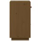 vidaXL Aparador de madera maciza de pino marrón miel 34x40x75 cm vidaXL Aparador de madera maciza de pino marrón miel 34x40x75 cm