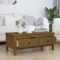 vidaXL Mesa de centro madera maciza de pino marrón miel 100x50x40 cm vidaXL Mesa de centro madera maciza de pino marrón miel 100x50x40 cm