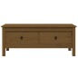 vidaXL Mesa de centro madera maciza de pino marrón miel 100x50x40 cm vidaXL Mesa de centro madera maciza de pino marrón miel 100x50x40 cm