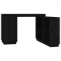 vidaXL Escritorio de madera maciza de pino negro 110x50x75 cm vidaXL Escritorio de madera maciza de pino negro 110x50x75 cm