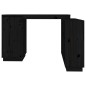 vidaXL Escritorio de madera maciza de pino negro 110x50x75 cm vidaXL Escritorio de madera maciza de pino negro 110x50x75 cm