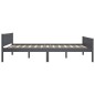 vidaXL Estructura de cama de madera maciza de pino gris 140x200 cm