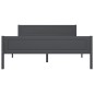 vidaXL Estructura de cama de madera maciza de pino gris 140x200 cm
