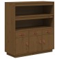 vidaXL Aparador alto madera maciza de pino marrón miel 100x40x108,5 cm vidaXL Aparador alto madera maciza de pino marrón miel 100x40x108,5 cm