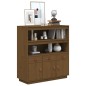 vidaXL Aparador alto madera maciza de pino marrón miel 100x40x108,5 cm vidaXL Aparador alto madera maciza de pino marrón miel 100x40x108,5 cm