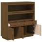 vidaXL Aparador alto madera maciza de pino marrón miel 100x40x108,5 cm vidaXL Aparador alto madera maciza de pino marrón miel 100x40x108,5 cm