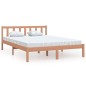 vidaXL Estructura de cama doble madera maciza marrón miel 120x190 cm vidaXL Estructura de cama doble madera maciza marrón miel 120x190 cm