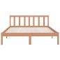 vidaXL Estructura de cama doble madera maciza marrón miel 120x190 cm vidaXL Estructura de cama doble madera maciza marrón miel 120x190 cm