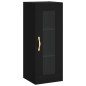vidaXL Aparador de madera contrachapada negro 34,5x34x180 cm vidaXL Aparador de madera contrachapada negro 34,5x34x180 cm