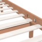 vidaXL Estructura de cama doble madera maciza marrón miel 120x190 cm vidaXL Estructura de cama doble madera maciza marrón miel 120x190 cm
