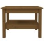 vidaXL Mesa de centro madera maciza de pino marrón miel 55x55x40 cm vidaXL Mesa de centro madera maciza de pino marrón miel 55x55x40 cm