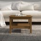 vidaXL Mesa de centro madera maciza de pino marrón miel 55x55x40 cm vidaXL Mesa de centro madera maciza de pino marrón miel 55x55x40 cm
