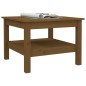 vidaXL Mesa de centro madera maciza de pino marrón miel 55x55x40 cm vidaXL Mesa de centro madera maciza de pino marrón miel 55x55x40 cm