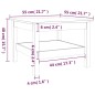 vidaXL Mesa de centro madera maciza de pino marrón miel 55x55x40 cm vidaXL Mesa de centro madera maciza de pino marrón miel 55x55x40 cm