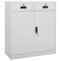 vidaXL Armario de oficina de acero gris claro 90x40x102 cm vidaXL Armario de oficina de acero gris claro 90x40x102 cm