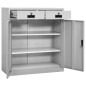 vidaXL Armario de oficina de acero gris claro 90x40x102 cm vidaXL Armario de oficina de acero gris claro 90x40x102 cm