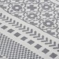 vidaXL Alfombra de algodón gris y blanca 120x180 cm