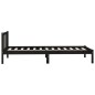 vidaXL Estructura de cama de madera maciza de pino negra 100x200 cm vidaXL Estructura de cama de madera maciza de pino negra 100x200 cm
