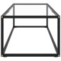 vidaXL Mesa de centro negra con vidrio templado 120x50x35 cm vidaXL Mesa de centro negra con vidrio templado 120x50x35 cm