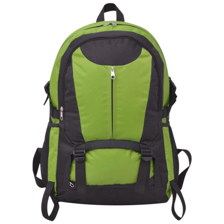 vidaXL Mochila de senderismo 40 L negra y verde
