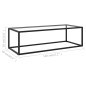 vidaXL Mesa de centro negra con vidrio templado 120x50x35 cm vidaXL Mesa de centro negra con vidrio templado 120x50x35 cm