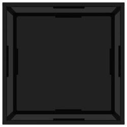 vidaXL Mesa de centro negra vidrio templado 60x60x35 cm