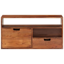 vidaXL Mueble de TV de madera maciza de acacia 80x30x42 cm