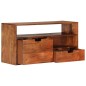 vidaXL Mueble de TV de madera maciza de acacia 80x30x42 cm