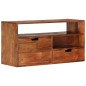vidaXL Mueble de TV de madera maciza de acacia 80x30x42 cm