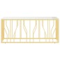 vidaXL Mesa de centro acero inoxidable y vidrio 110x45x45 cm vidaXL Mesa de centro acero inoxidable y vidrio 110x45x45 cm