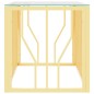 vidaXL Mesa de centro acero inoxidable y vidrio 110x45x45 cm vidaXL Mesa de centro acero inoxidable y vidrio 110x45x45 cm