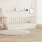 vidaXL Sofá cama madera maciza de pino blanco 75x190 cm