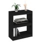 vidaXL Estantería/divisor de espacios madera pino negro 60x30x71,5 cm vidaXL Estantería/divisor de espacios madera pino negro 60x30x71,5 cm
