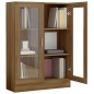 vidaXL Vitrina madera contrachapada roble marrón 82,5x30,5x115 cm vidaXL Vitrina madera contrachapada roble marrón 82,5x30,5x115 cm