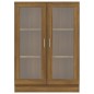 vidaXL Vitrina madera contrachapada roble marrón 82,5x30,5x115 cm vidaXL Vitrina madera contrachapada roble marrón 82,5x30,5x115 cm