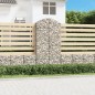 vidaXL Cesta gaviones forma arco hierro galvanizado 100x50x200/220 cm