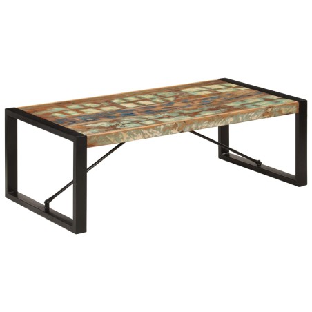 vidaXL Mesa de centro madera maciza reciclada 120x60x40 cm
