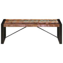 vidaXL Mesa de centro madera maciza reciclada 120x60x40 cm