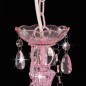 vidaXL Lámpara de araña con cuentas rosa redonda 3 x E14 vidaXL Lámpara de araña con cuentas rosa redonda 3 x E14