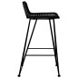 vidaXL Taburetes de cocina 2 unidades ratán negro vidaXL Taburetes de cocina 2 unidades ratán negro
