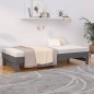 vidaXL Sofá cama extraíble madera maciza de pino gris 2x(80x200) cm vidaXL Sofá cama extraíble madera maciza de pino gris 2x(80x200) cm