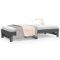 vidaXL Sofá cama extraíble madera maciza de pino gris 2x(80x200) cm vidaXL Sofá cama extraíble madera maciza de pino gris 2x(80x200) cm