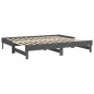 vidaXL Sofá cama extraíble madera maciza de pino gris 2x(80x200) cm vidaXL Sofá cama extraíble madera maciza de pino gris 2x(80x200) cm