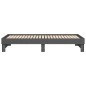 vidaXL Sofá cama extraíble madera maciza de pino gris 2x(80x200) cm vidaXL Sofá cama extraíble madera maciza de pino gris 2x(80x200) cm
